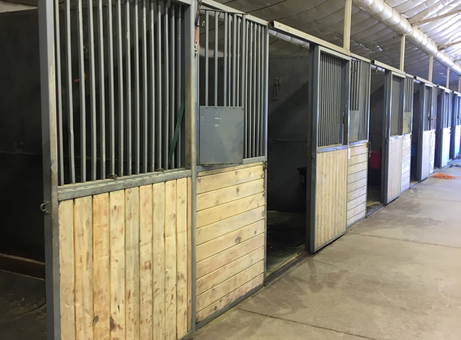 Skyview Farm Indoor Stalls for Horse Boarding